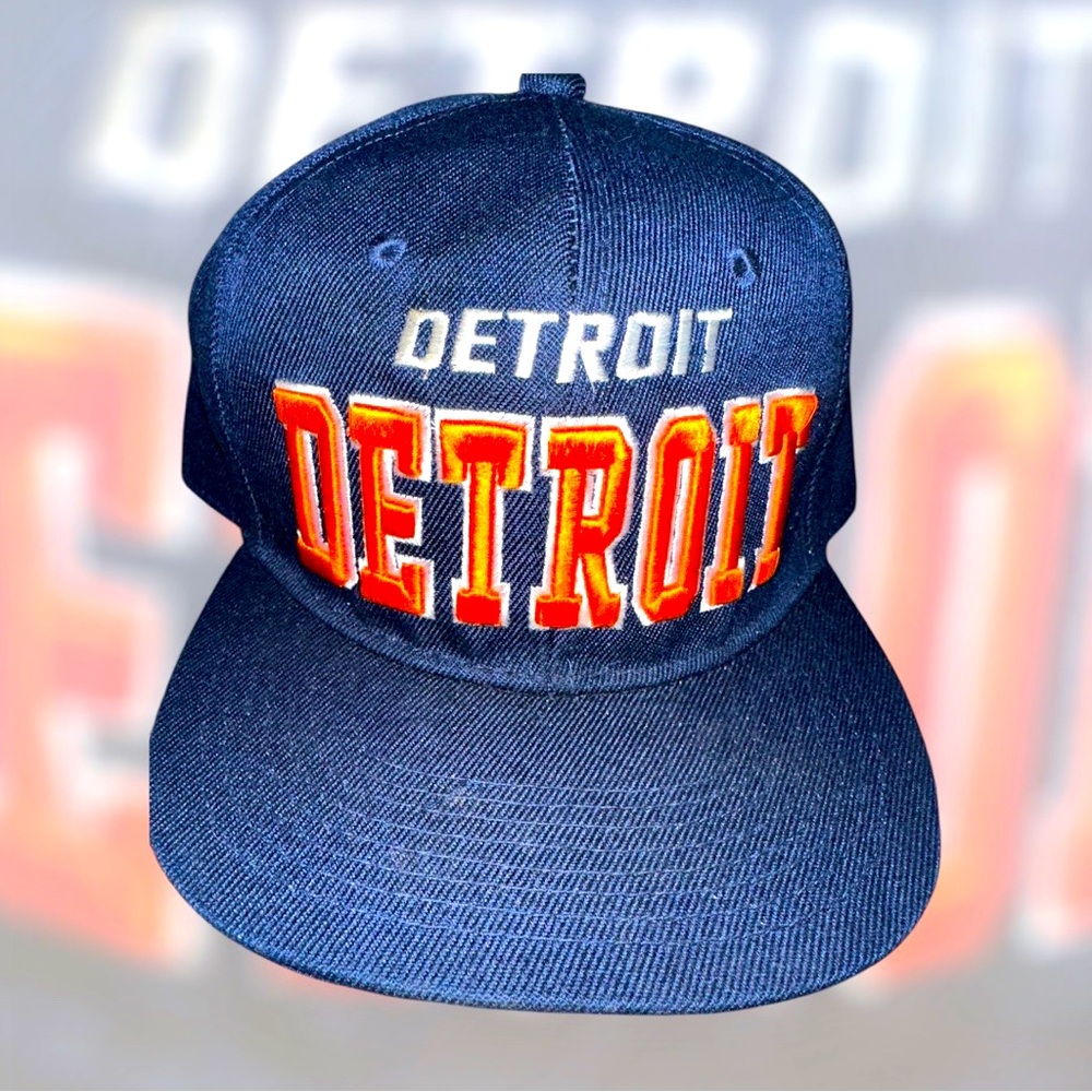 Detroit Blue and Orange Cap